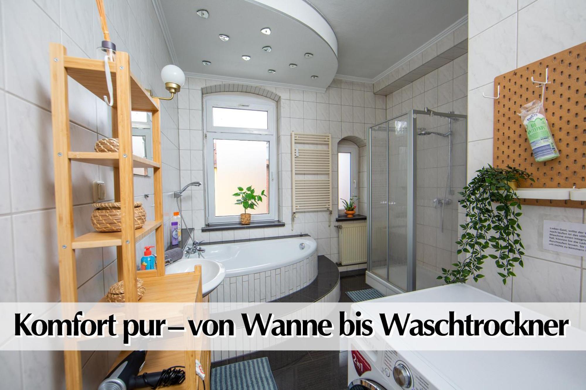 80M2 3R Wohnung Mit Privatem Parkplatz, Kingsize Betten, Smart-Tv, Etc Erfurt Exteriör bild