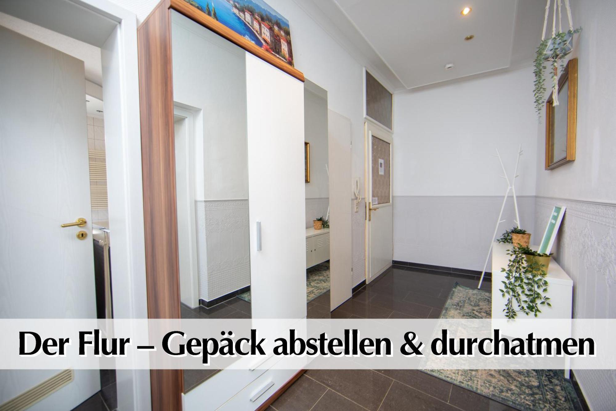 80M2 3R Wohnung Mit Privatem Parkplatz, Kingsize Betten, Smart-Tv, Etc Erfurt Exteriör bild