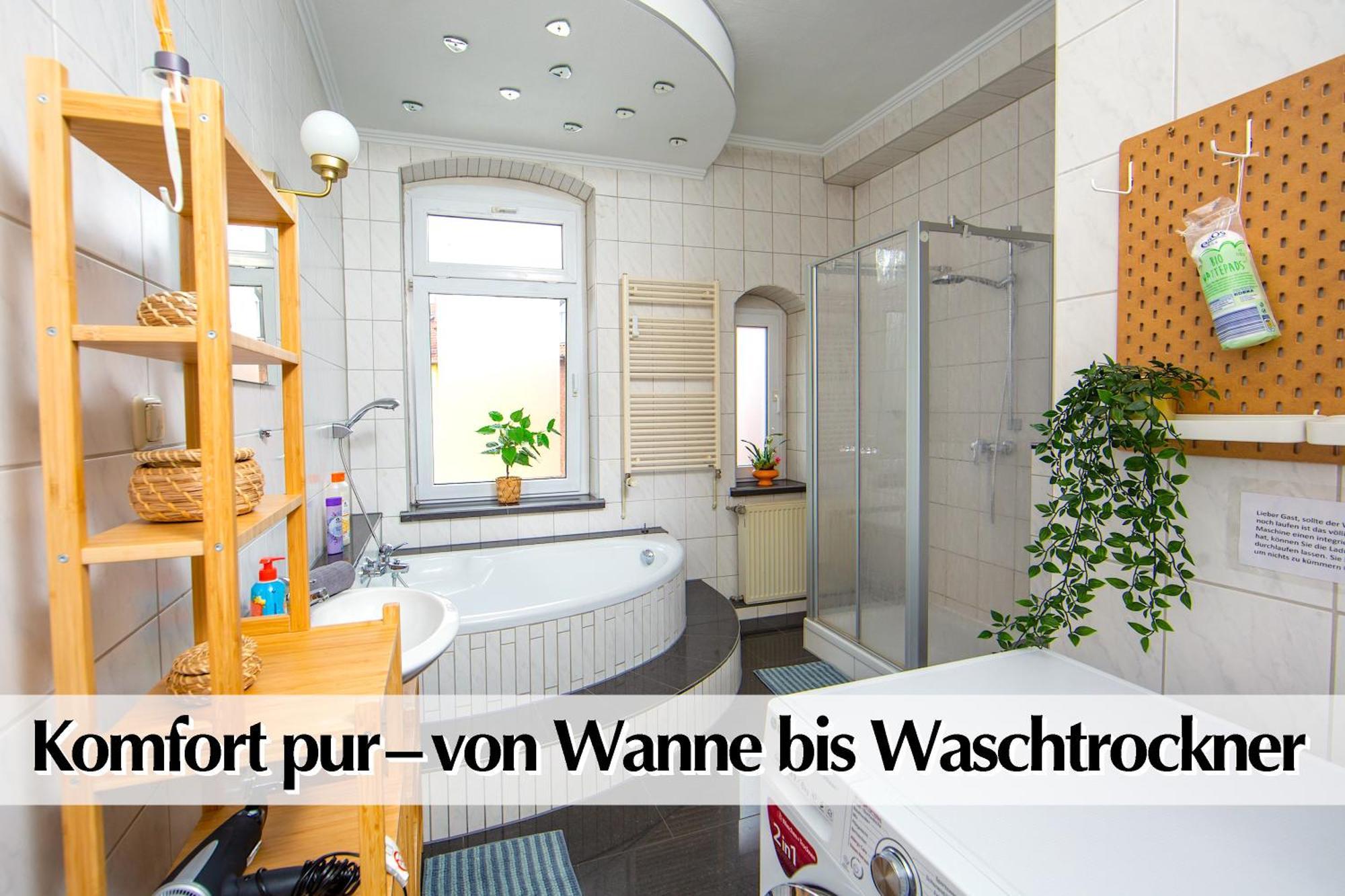 80M2 3R Wohnung Mit Privatem Parkplatz, Kingsize Betten, Smart-Tv, Etc Erfurt Exteriör bild
